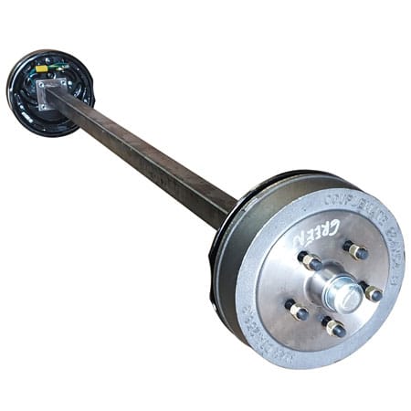45mm Square HT Electric Brake Axle | 10-Inch Drum