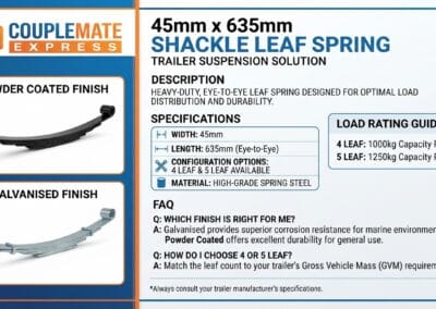 635mm shackle Spring