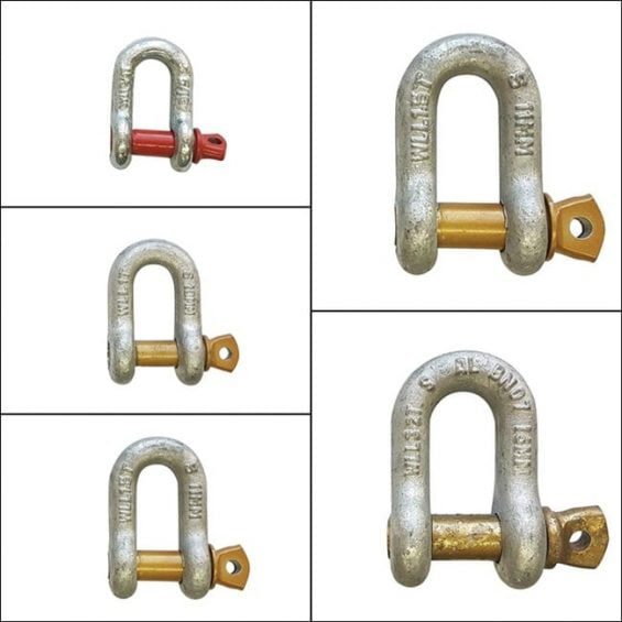 Rated Dee Shackle for Caravans and Trailers to 3.5t
