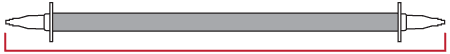 How to measure bare or straight axles.