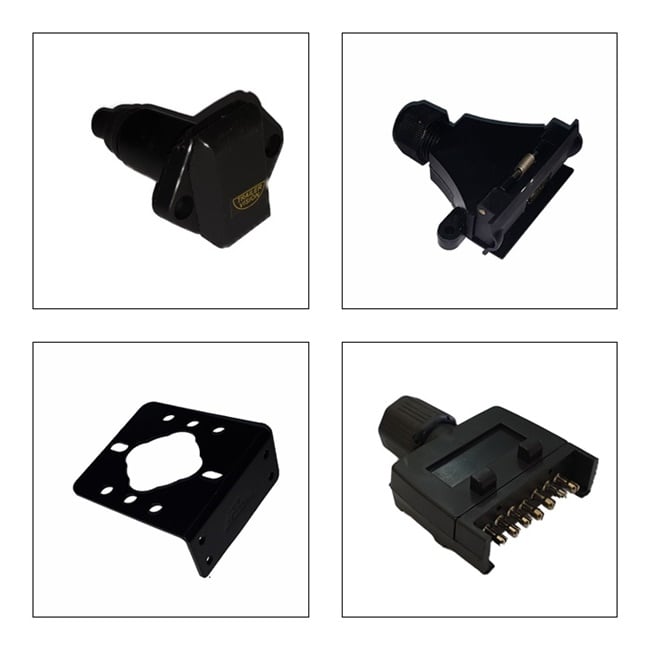 Flat plug - flat socket sleeve - flat socket distributor