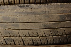 worn tyre