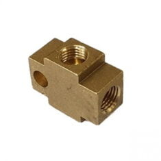 4 Way x 3/8 UNF Brass Hydraulic Hose