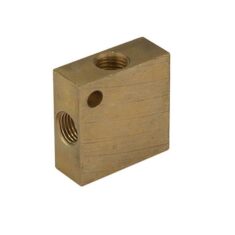 4 Way Brass Hydraulic COnnector