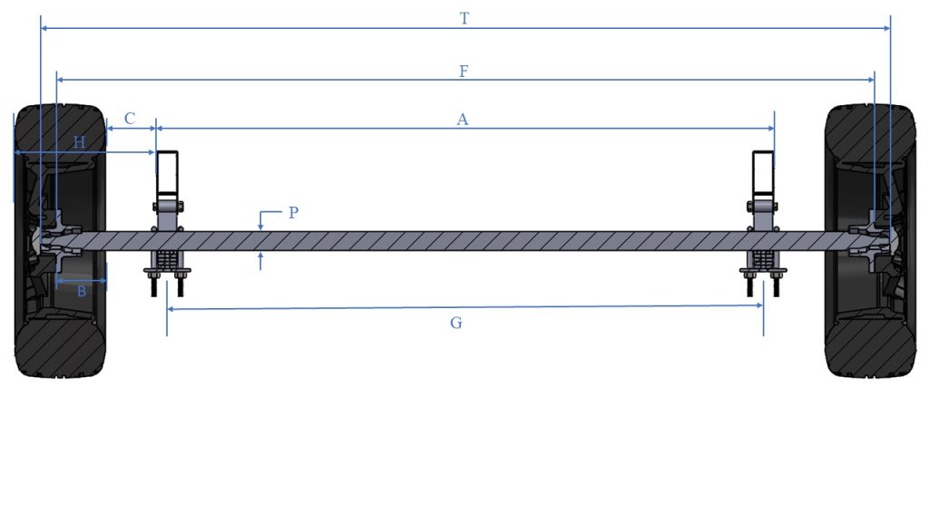 How To Measure An Axle 60mm Round electric brake