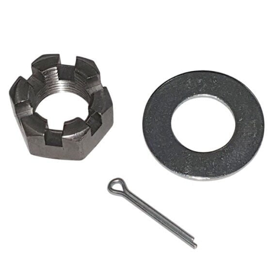 Trailer Axle Nut Kit incl Castellated nut, washer, pin