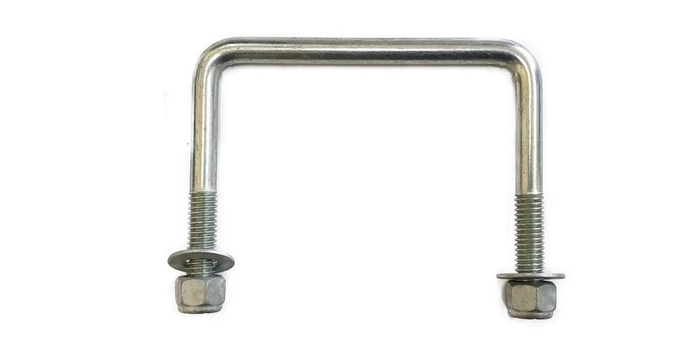 Couplemate 50mm Square Galvanised U Bolt Kit