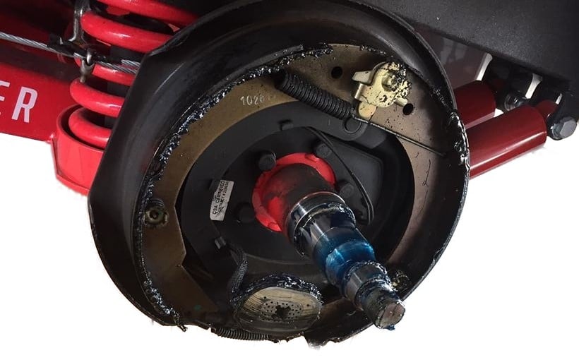 How a Bearing Buddy can Destroy Caravan Brakes