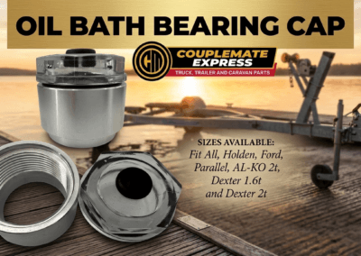 oil bath bearing cap for boat trailers