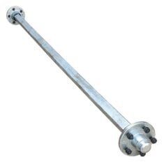 40mm Square Unbraked Galvanised Axle