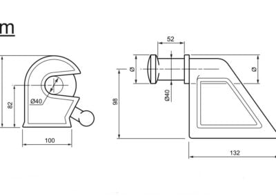 40mm Tipper Truck Tailgate Catch