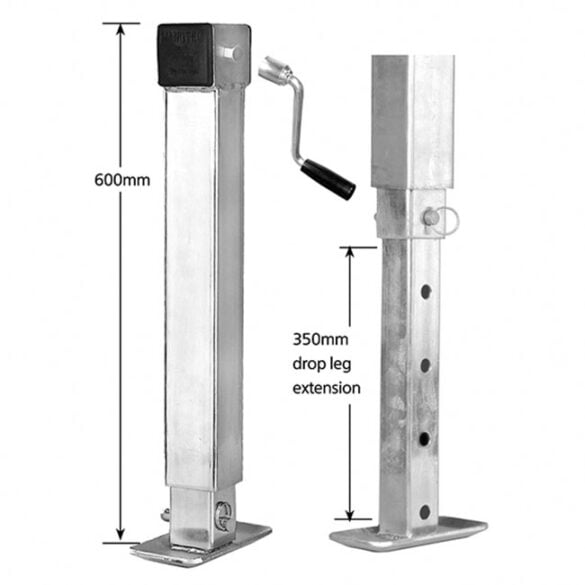 Manutec Loose Handle Drop Leg Jack Stand - ASSW-DLLH