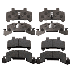 Four pair of stainless disc brake pads
