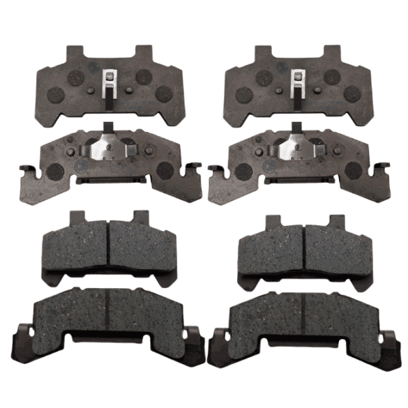 Four pair of stainless disc brake pads