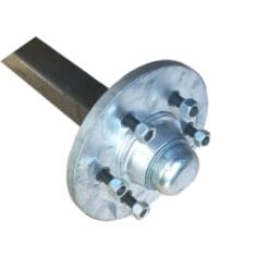 50mm Square Galvanised Axle | Parallel, Unbraked | Landcruiser