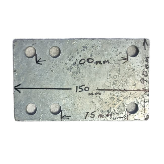 6 Hole Galvanised Draw Bar Plate 1 6 Hole Galvanised Draw Bar Plate
