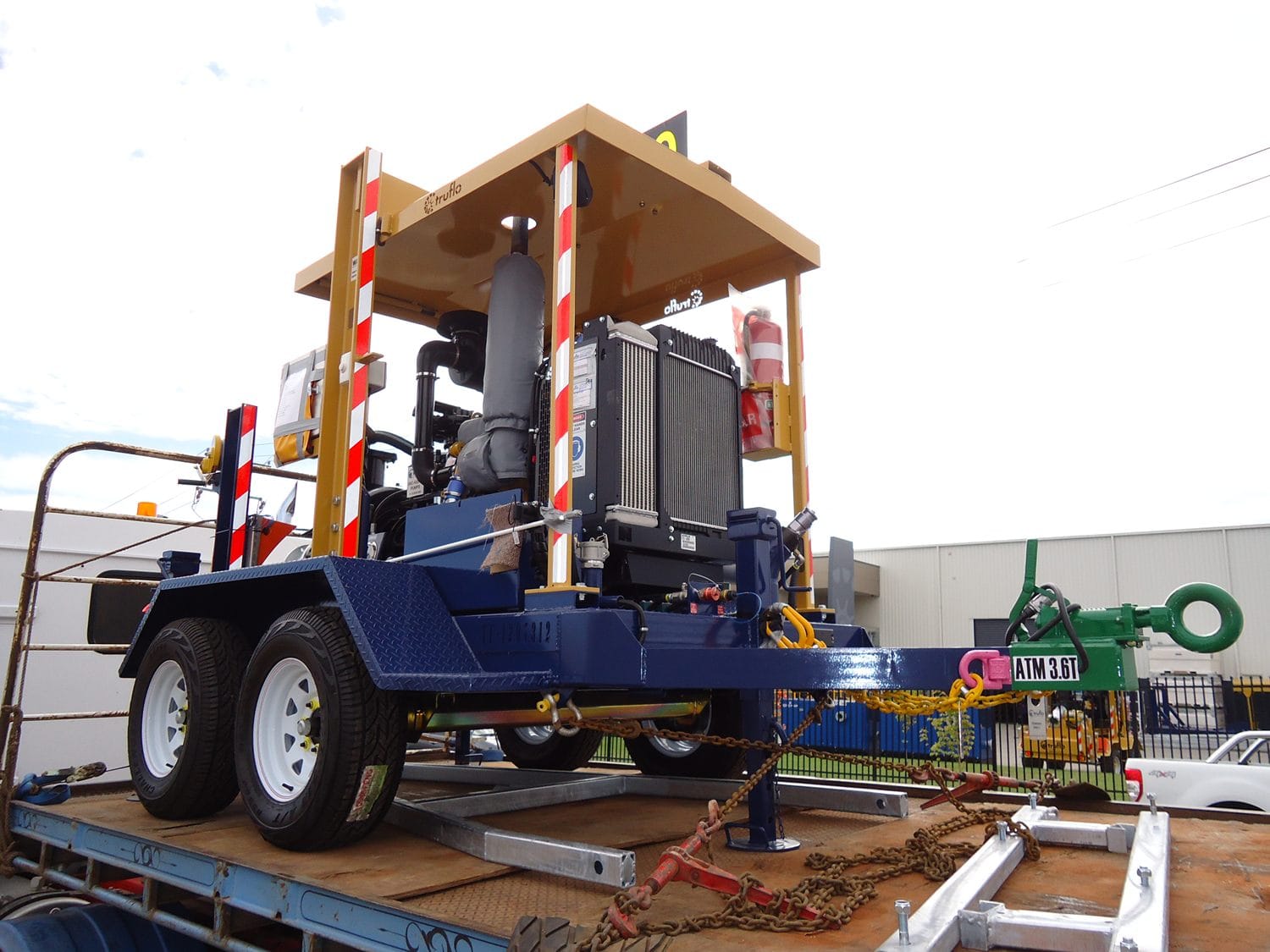 Truflo IRS Axles on a mobile fuel pump