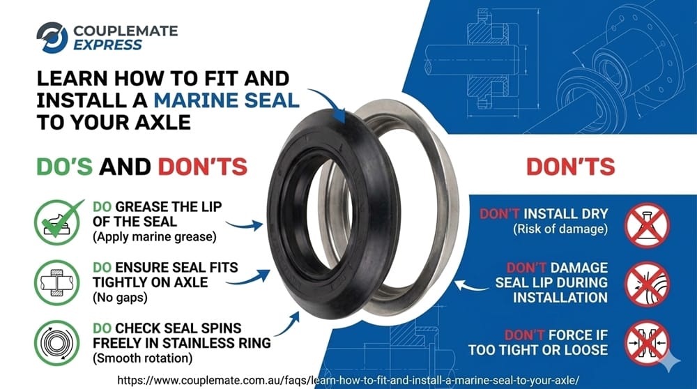 How-to-fit-marine-seal How to grease and Install a marine seal correctly.